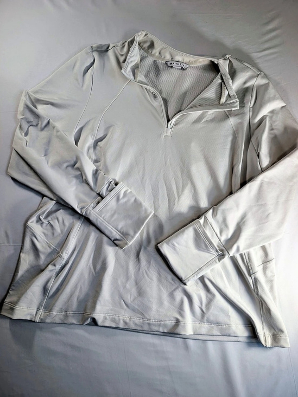 Athleta Haut Whistler Women's Quarter-Zip Pullover White Size 2X